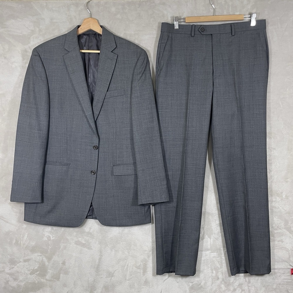 Lauren Ralph Lauren LRL 2 Piece Suit Mens 40L 34x32 Wool Classic Look Excellent